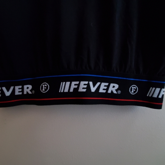 Fever cropped tank tip with band XS, black - Picture 4 of 7